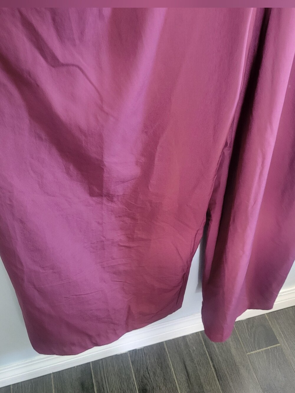 NWT HALARA Breezful V-Neck Wide-Leg Jumpsuit Sz M Quick Dry Maroon - Picture 11 of 14
